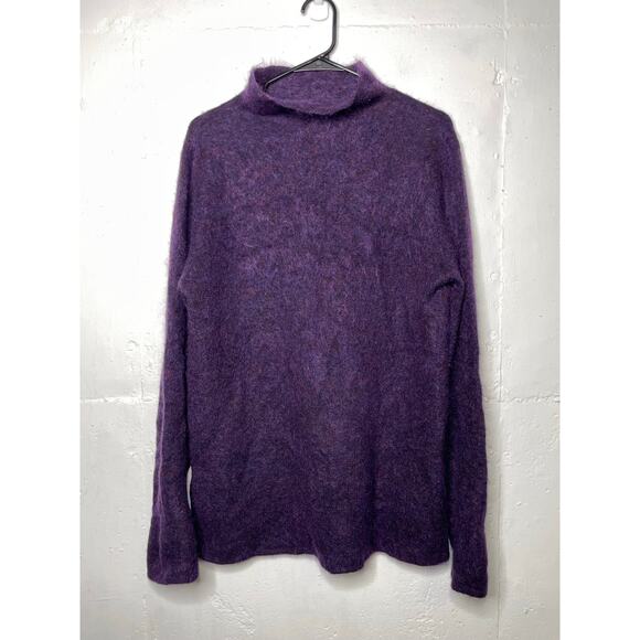 Eileen Fisher Womens Cowl Mock Neck Wool Mohair Blend Sweater Size Small - Picture 1 of 9